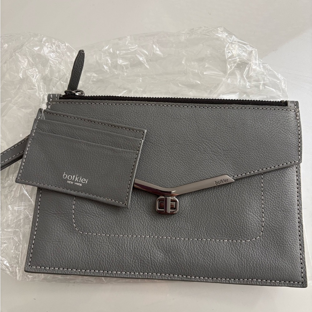 Botkier Slate Wristlet Clutch and Cardholder